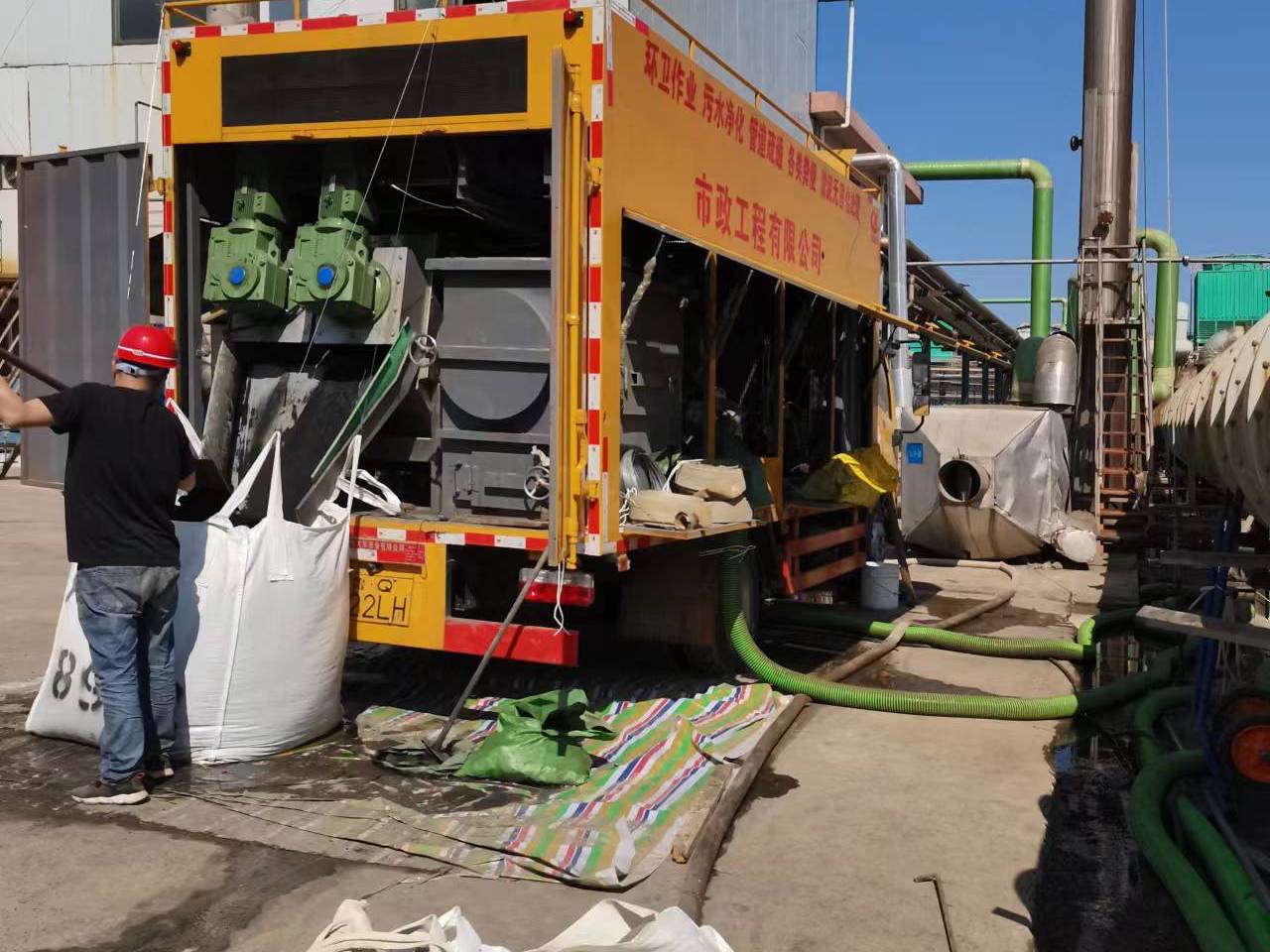 本溪淤泥压干处理